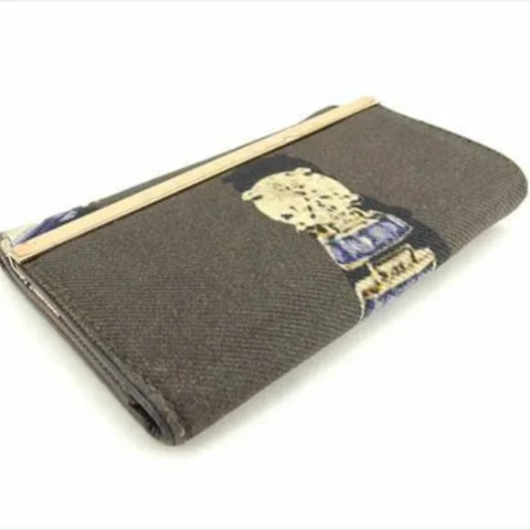 Bvlgari Key case Key holder Brown Canvas Leather Woman Authentic Used F1387 - Picture 4 of 8